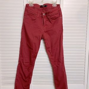 Joe’s Jeans Skinny Visionnaire - Size 27 - Color Crimson